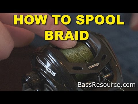 How To Spool Braid On A Baitcaster | Bass Fishing